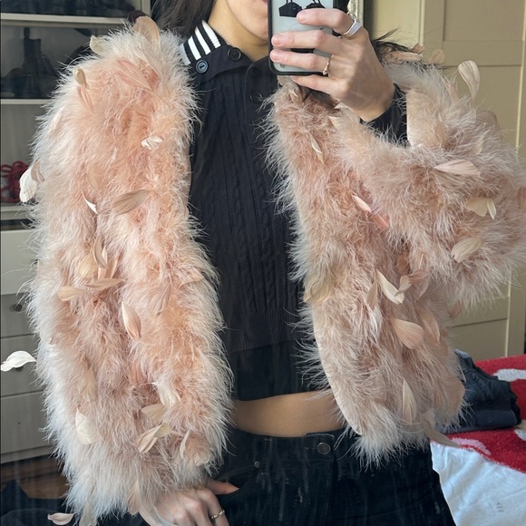 Fluffy feather jacket - Picture 5 of 5
